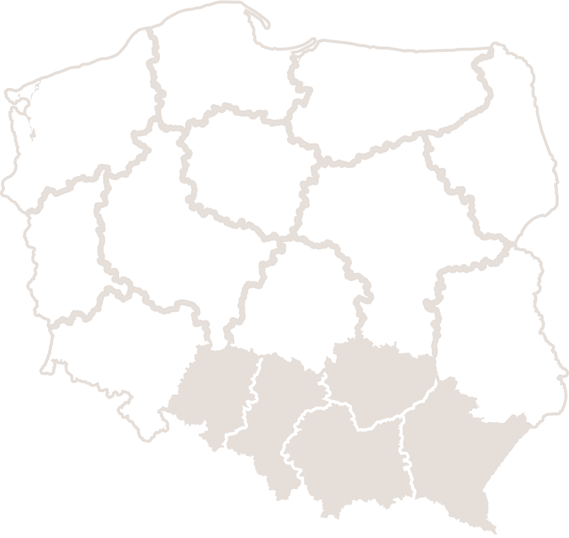 Dział handlowy - regiony: Province: Opole, Silesia, Małopolska, Podkarpacie, Świętokrzyskie