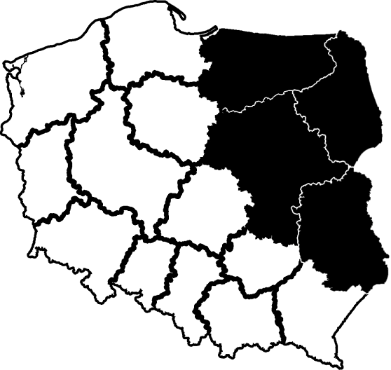 Dział handlowy - regiony: warmińsko-mazurskie, podlaskie, mazowieckie, lubelskie